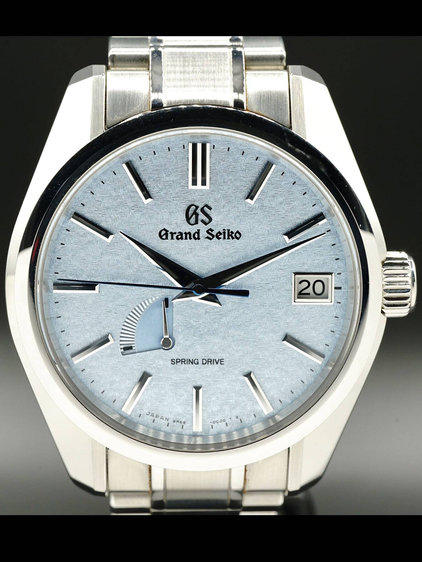 Grand Seiko Spring Drive Ice Blue Dial SBGA387 - Exquisite Timepieces