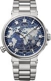 Breguet Marine Hora Mundi 5557 White Gold Blue Dial on Bracelet