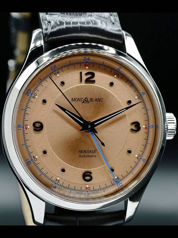 montblanc-heritage-gmt-salmon-dial-mb119950-exquisite-timepieces