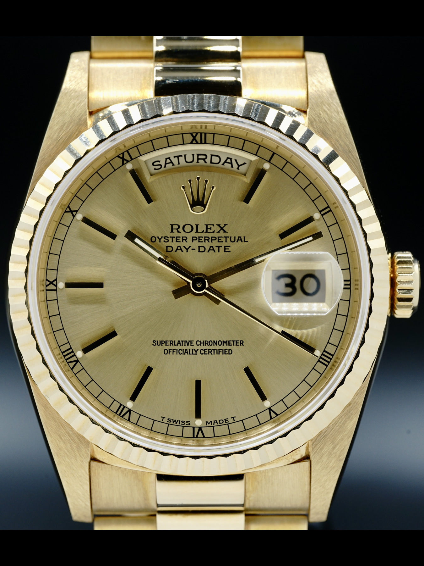 indtil nu specificere Trafik Rolex Oyster Perpetual Day-Date “President, Full Set, 18kt Yellow Gold”  18238 - Exquisite Timepieces