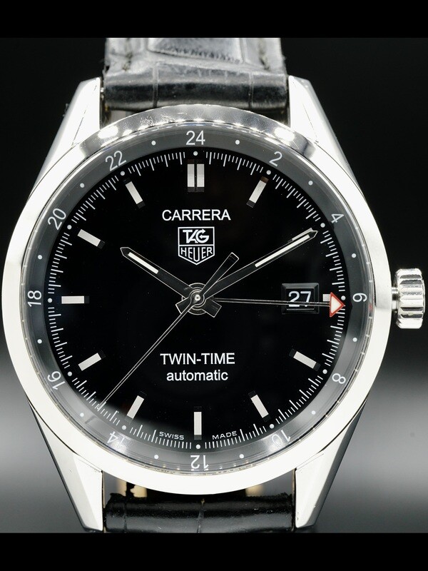 Tag Heuer Carrera Calibre 7 Twin-Time WV2115-0- Exquisite Timepieces