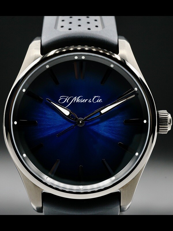 H. Moser & Cie. Pioneer Centre Seconds Funky Blue Black Edition 3200-1205