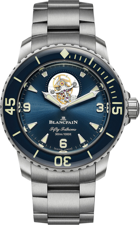 Blancpain fifty hotsell fathoms blue dial