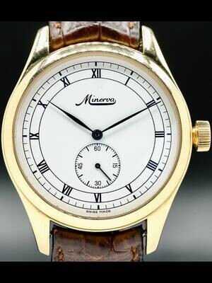 Minerva Villeret on Brown Leather Strap M484900