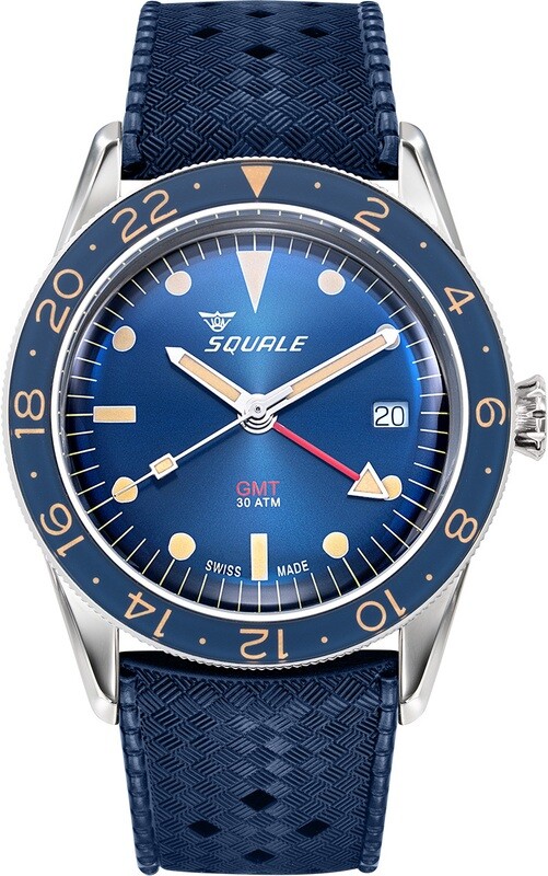 Squale Sub 39 GMT Blue Edition on Strap