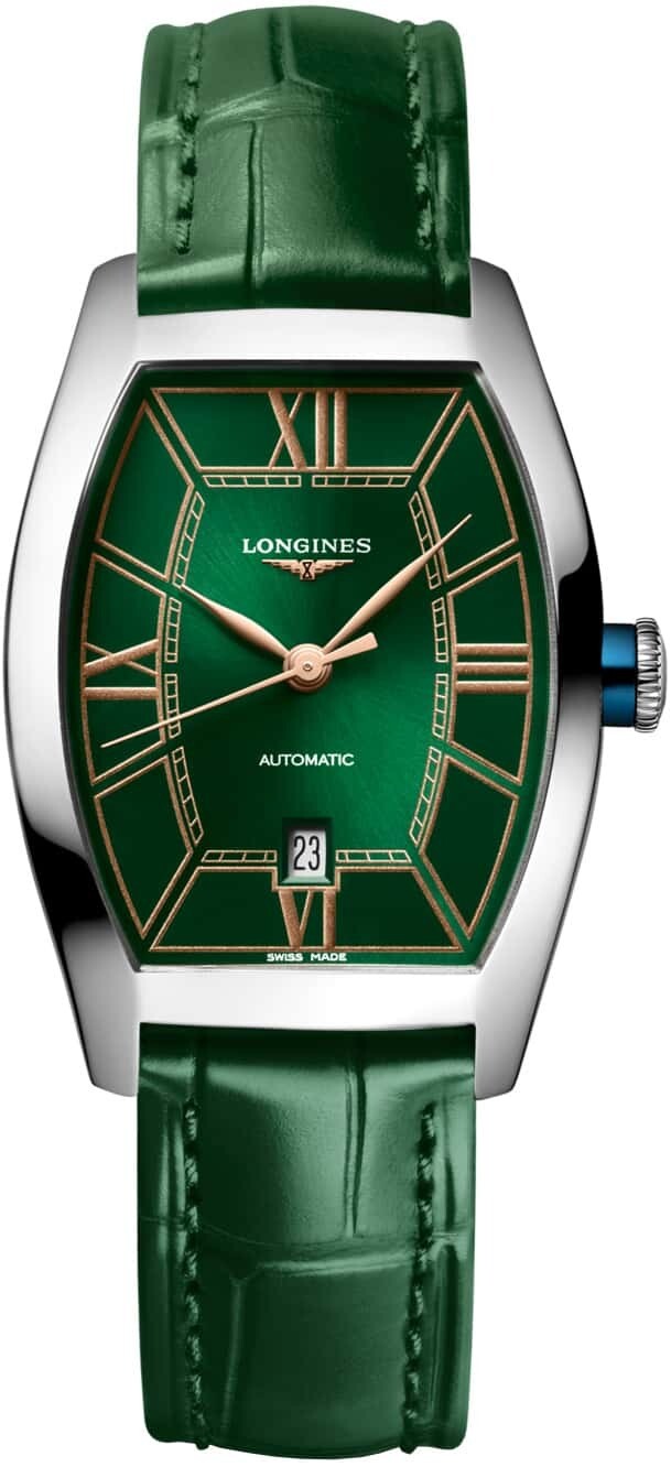 Longines Evidenza Green Dial on Strap L2.142.4.06.2 - Exquisite
