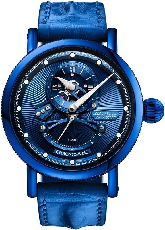 Chronoswiss Open Gear ReSec Electric Blue CH-6926-BLSI