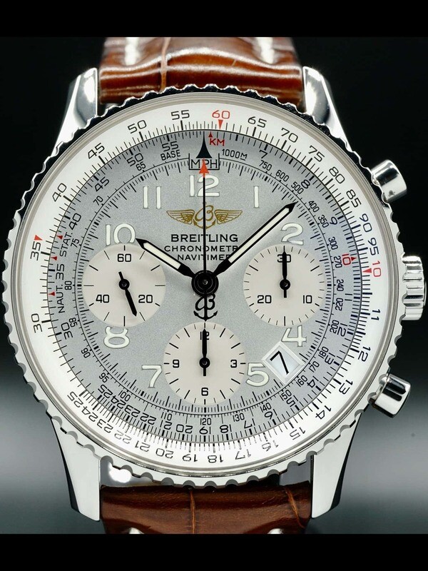 Breitling Old Navitimer Silver Dial A23322