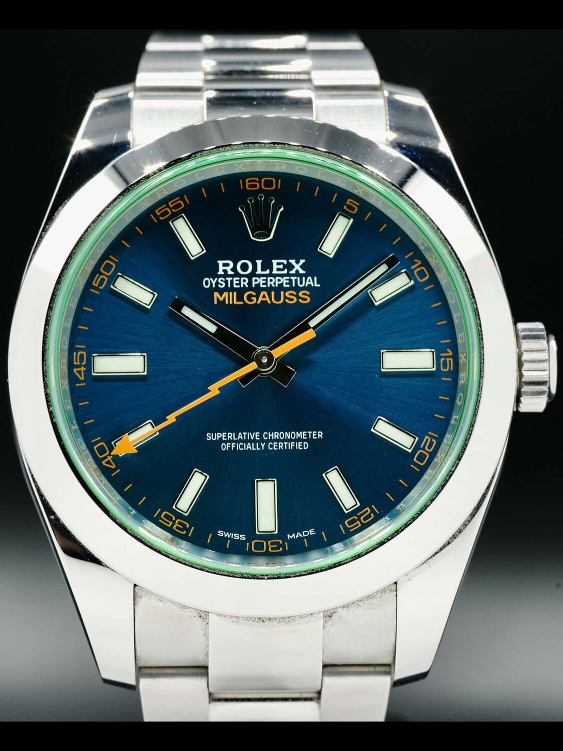 Rolex Oyster Perpetual Milgauss 40mm 116400GV Exquisite Timepieces
