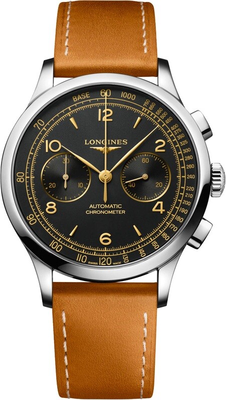 Longines Record Tachymeter Chronograph on Strap