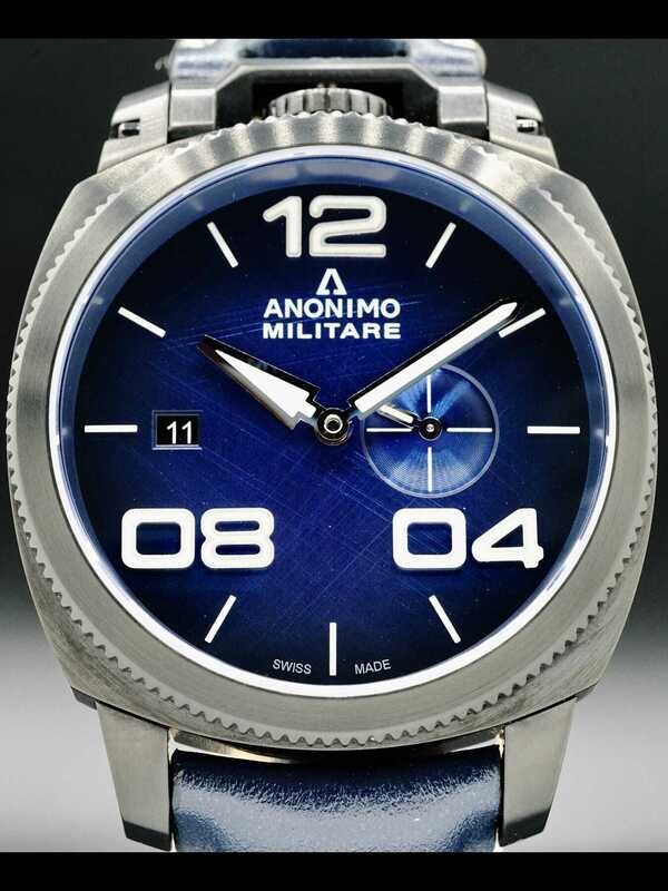 Anonimo Militare Automatic Steel DLC Blue Dial AM-1020.02.003.A03