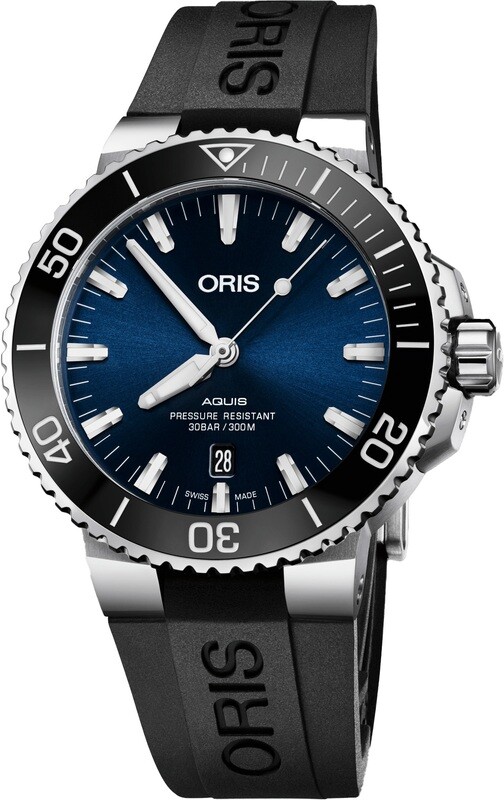 Oris Aquis Date 43.5mm Blue Dial on Strap 01 733 7730 4135-07 4 24 64EB