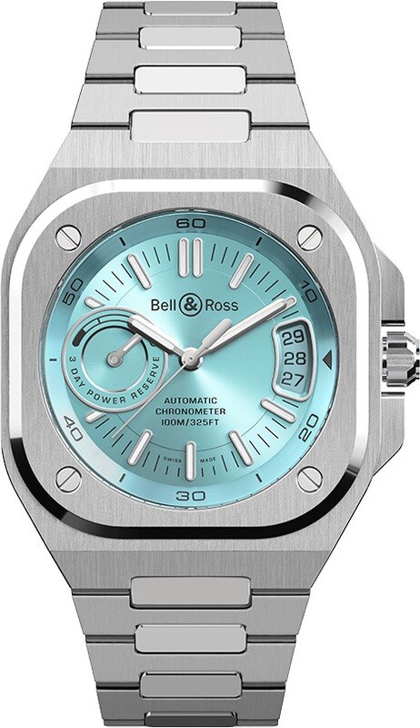 Bell and Ross BR-X5 Ice Blue on Bracelet - Exquisite Timepieces