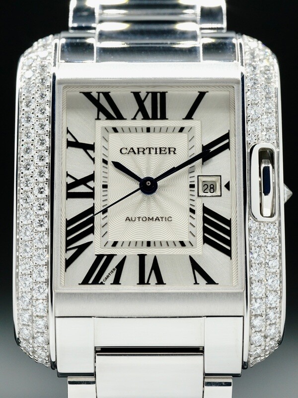 Cartier Tank Anglaise Medium Automatic Ladies Watch WT100009