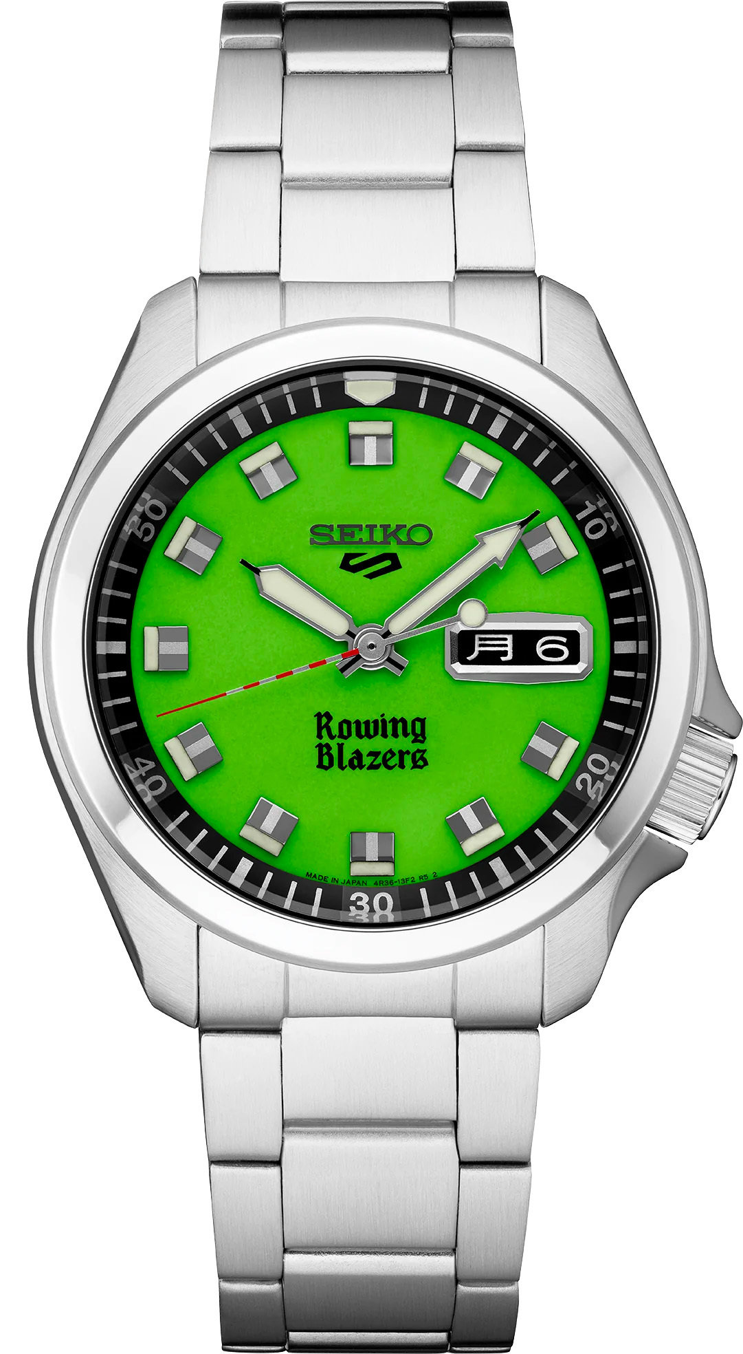 Seiko 5 Sports x Rowing Blazers Green Dial SRPJ59 - Exquisite Timepieces