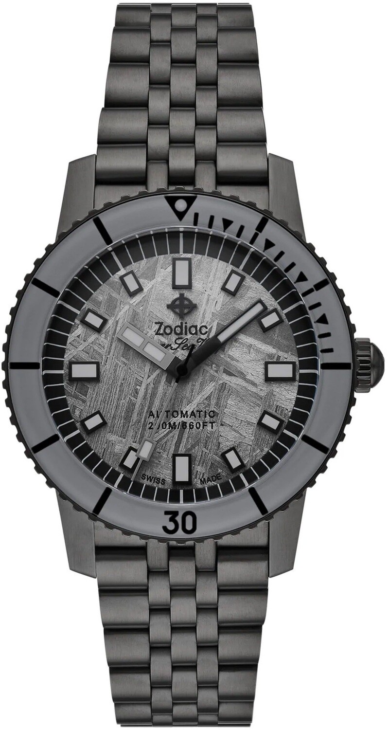 Zodiac Super Sea Wolf SS Automatic Space Gray Meteorite Limited
