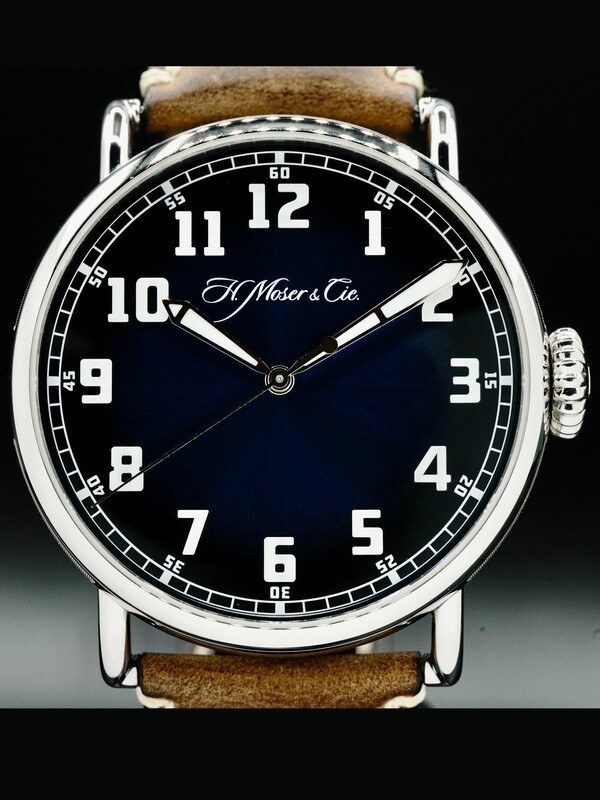 H. Moser and Cie. Heritage Centre Seconds Funky Blue 8200-1201