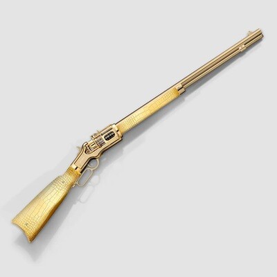 Winchester Reimagined Gold Alligator Tashi Clock