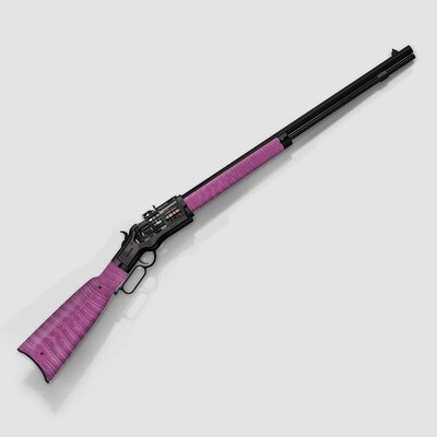 Winchester Reimagined Black Purple Alligator Tashi Clock