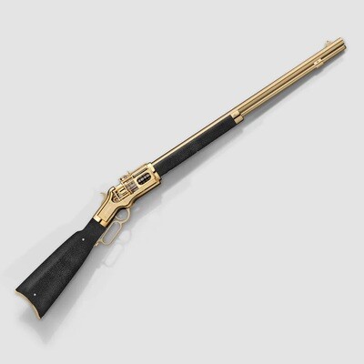 Winchester Reimagined Gold Black Galuchat Tashi Clock