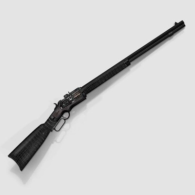 Winchester Reimagined Black Alligator Tashi Clock