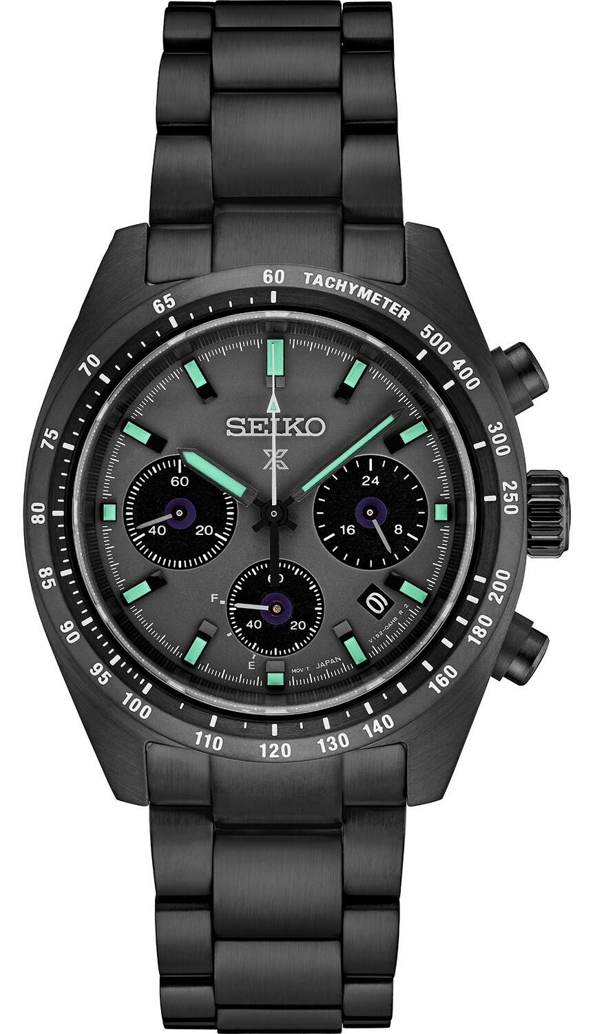 SEIKO ソーラー ブラックダイアル Seiko Prospex Speedtimer Solar Chronograph The Black Series SSC917