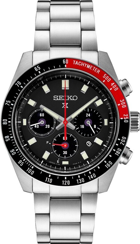 Seiko Prospex Speedtimer Solar Chronograph SSC915 Black Dial