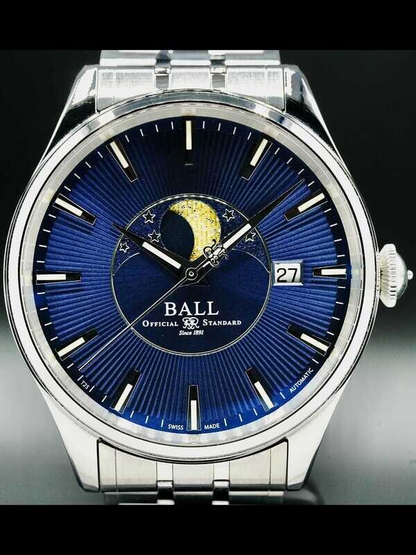 Ball Watch Trainmaster Moon Phase NM3082D-SJ-BE