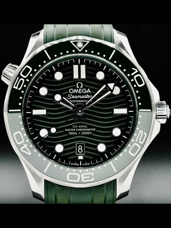 Omega Seamaster Diver 300M Green Dial on Bracelet 210.30.42.20.10.001
