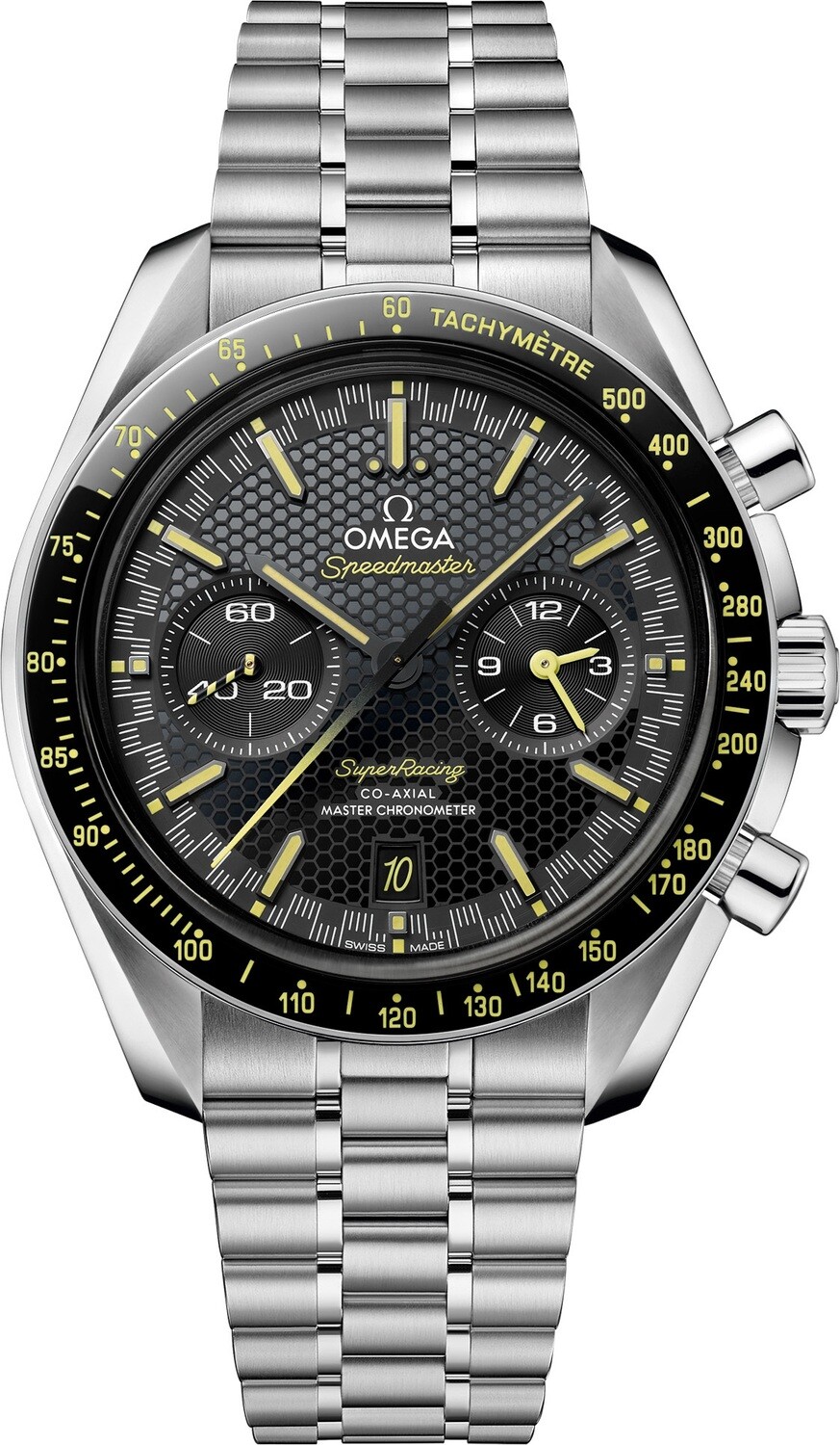 OMEGA Speedmaster ブラックダイヤル スォッチ Omega Speedmaster Co-Axial Grey Chronograph 38mm 324.30