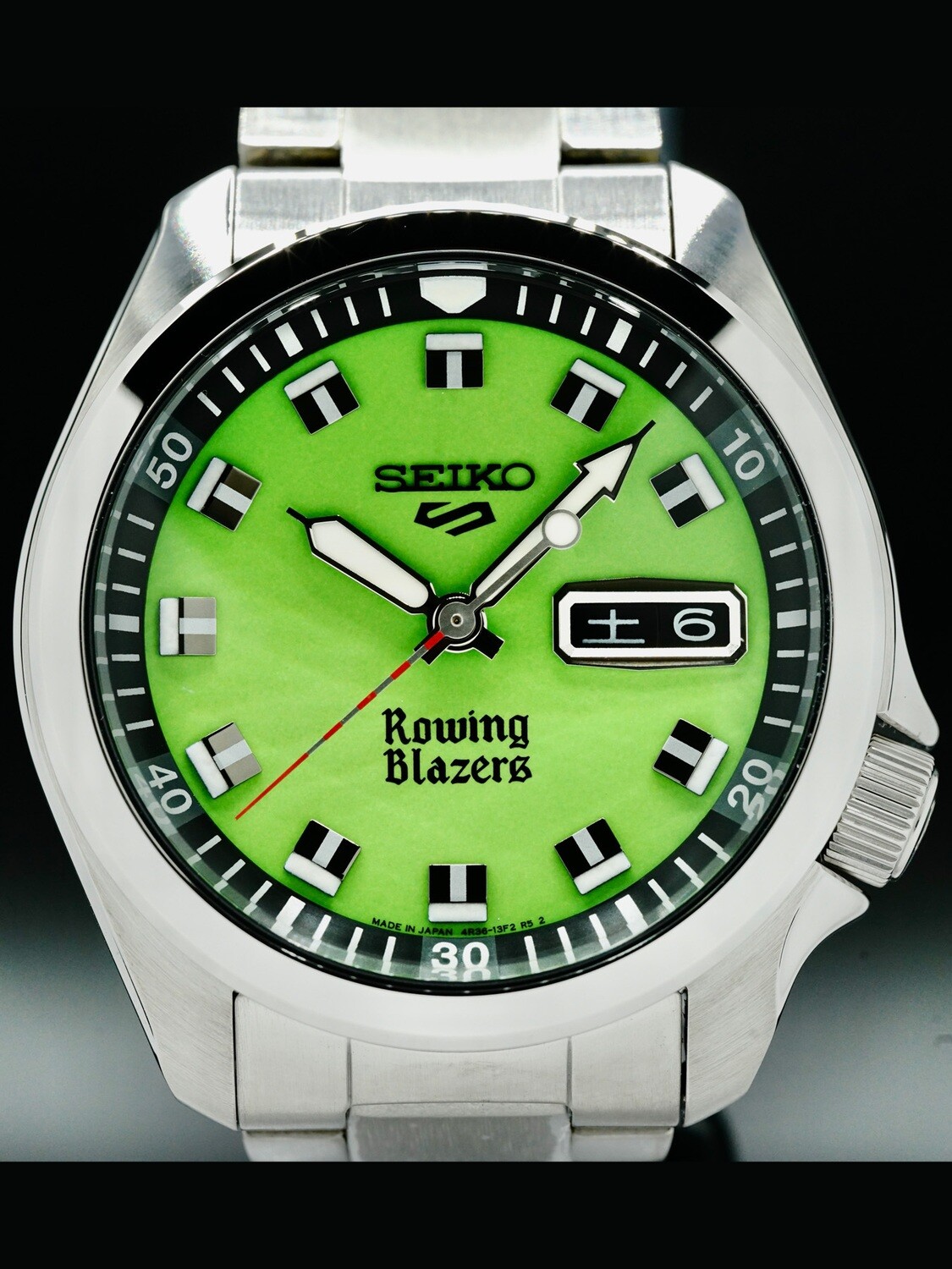 Seiko 5 Sports x Rowing Blazers Green Dial SRPJ59 - Exquisite Timepieces