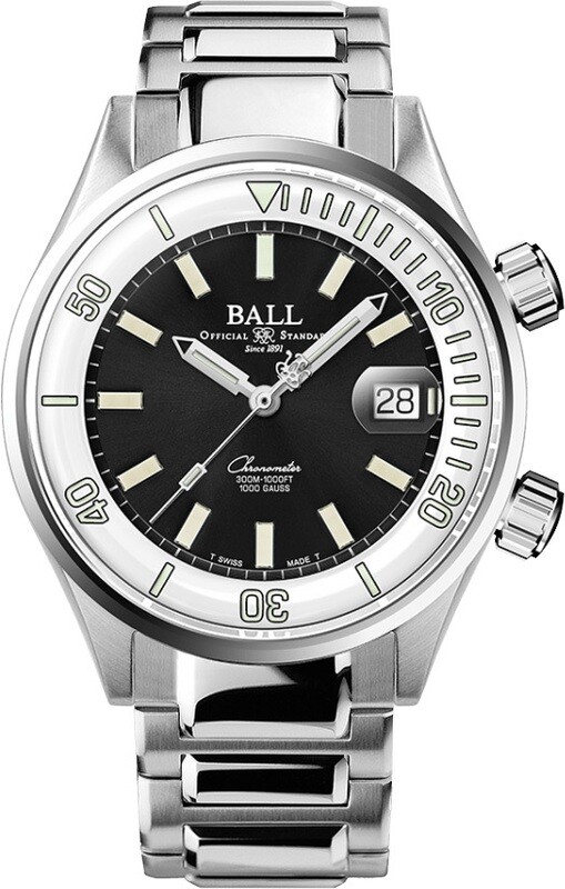 Ball Engineer Master II Diver Chronometer 42mm Black Dial Rainbow Tubes DM2280A-S5C-BKWHR