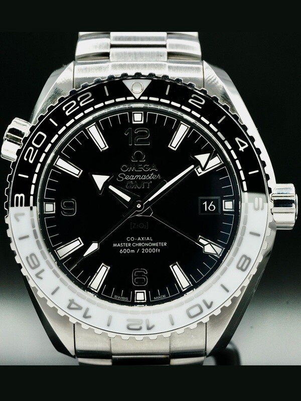 Omega 215.30.44.22.01.001 Planet Ocean 600M Co-Axial Master Chronometer GMT 43.5mm on Bracelet