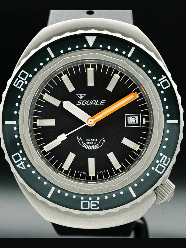 Squale 2002 Grey Dial B0834-03 2002.BR.G.G.NT