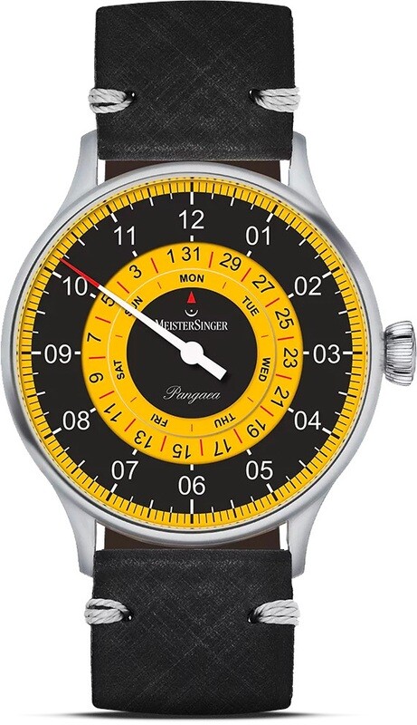 MeisterSinger Pangaea Day-Date Black & Yellow Limited Edition