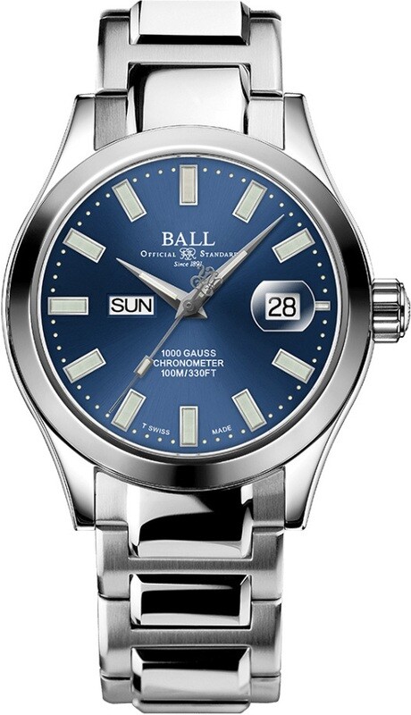 Ball NM9036C-S1C-BE Engineer III Marvelight Chronometer Day-Date Blue Dial