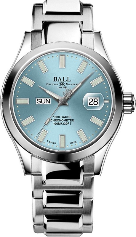 Ball NM9036C-S1C-IBE Engineer III Marvelight Chronometer Day-Date Ice Blue Dial