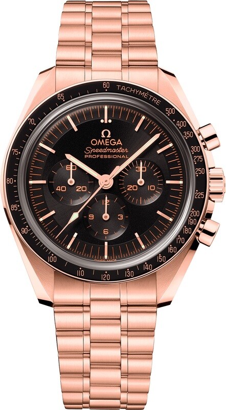 Omega 310.60.42.50.01.001 Speedmaster Moonwatch Professional Master Chronometer Black Dial on Bracelet