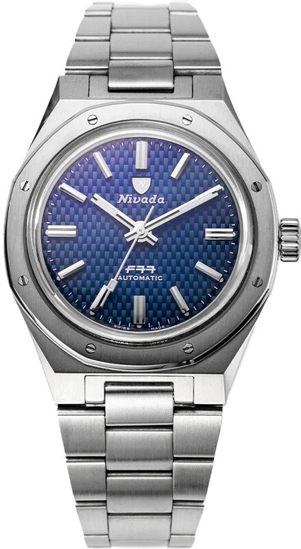 Nivada Grenchen F77 Blue Dial