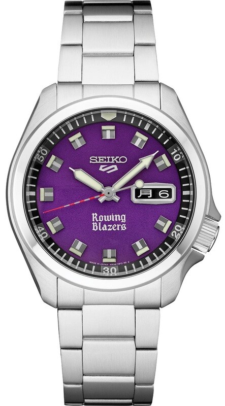 Seiko 5 Sports x Rowing Blazers SRPJ65 Purple Dial