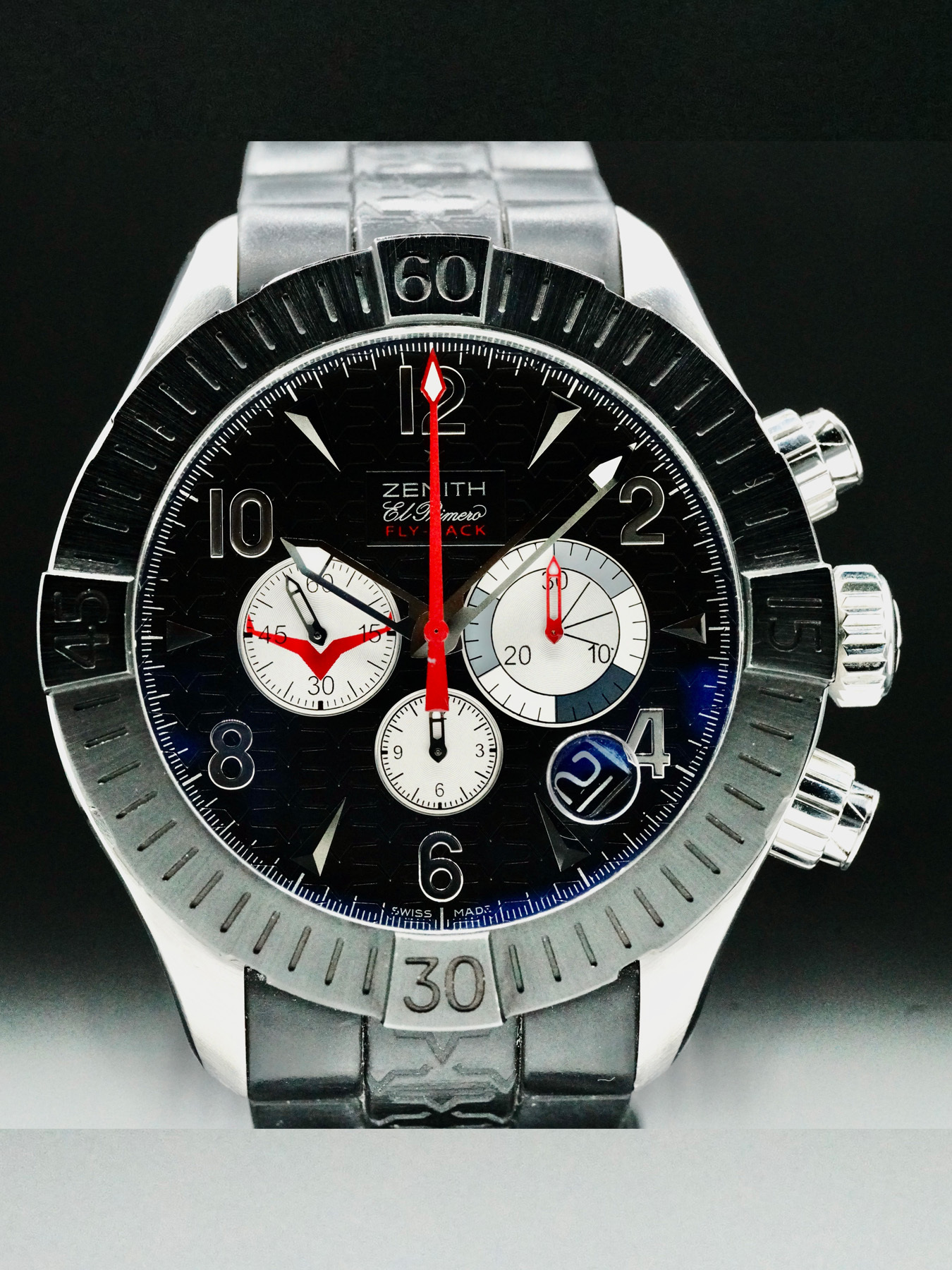 Zenith+El+Primero+Men%27s+Black+Watch+-+03.0526.4000 for sale online