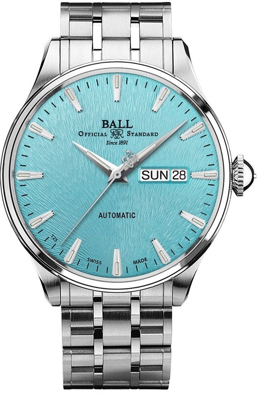 Ball NM2080D-S2J-IBE Trainmaster Eternity Ice Blue Dial - Exquisite ...