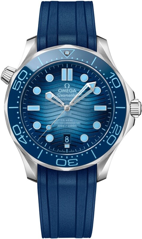 Omega 210.32.42.20.03.002 Seamaster Diver 300M Summer Blue on Strap