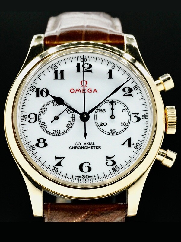Omega 522.53.39.50.04.002 Olympic Official Timekeeper 18k Yellow Gold