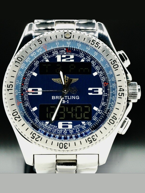 Breitling A68362 B-1 Blue Dial