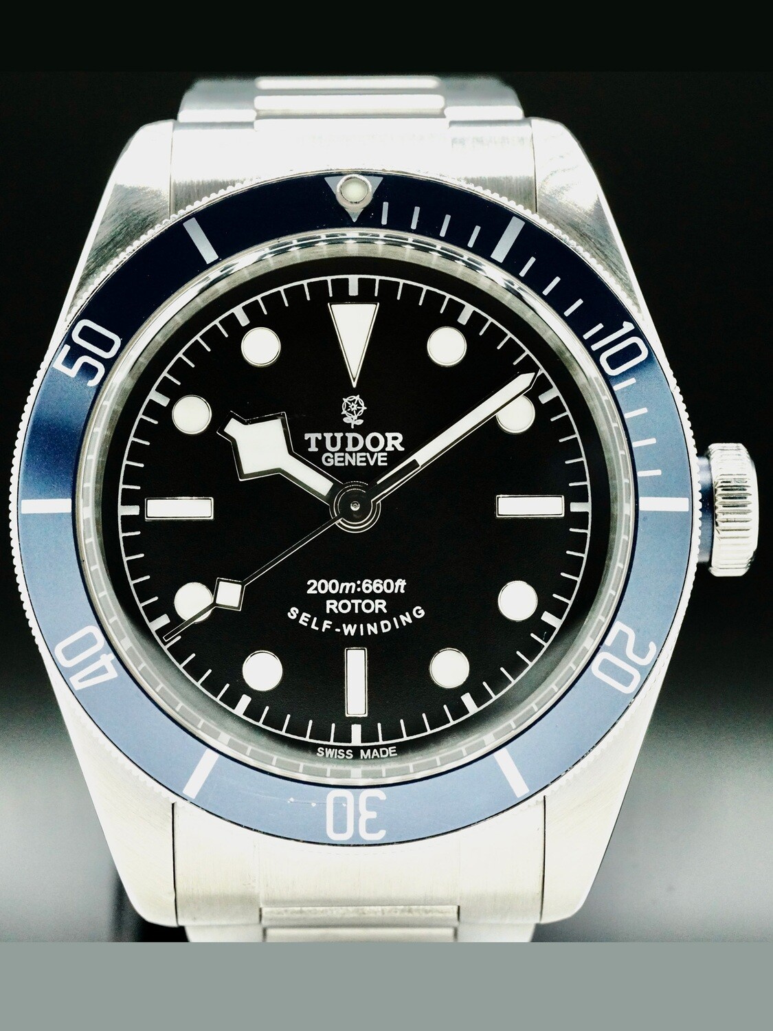 Tudor 79220B Black Bay Black Dial Blue Bezel - Exquisite Timepieces