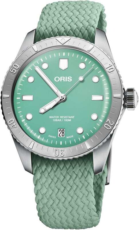 Oris 01 733 7771 4057-07 3 19 03S Sixty Five Cotton Candy Green Dial