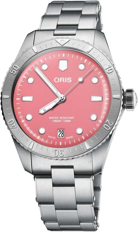 Oris 01 733 7771 4058-07 8 19 18 Sixty Five Cotton Candy Pink Dial