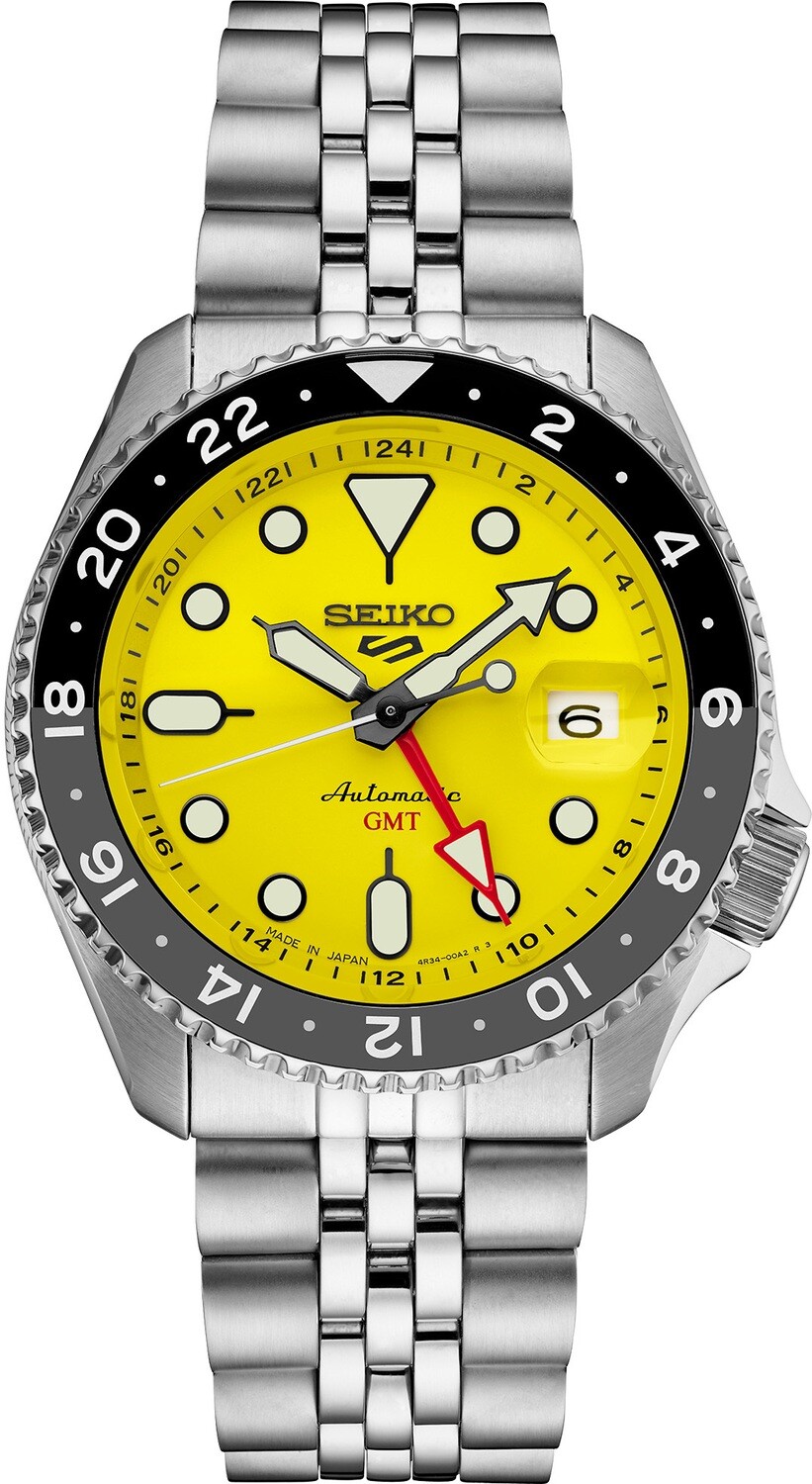 Seiko 5 Sports GMT SSK017 Yellow - Exquisite Timepieces