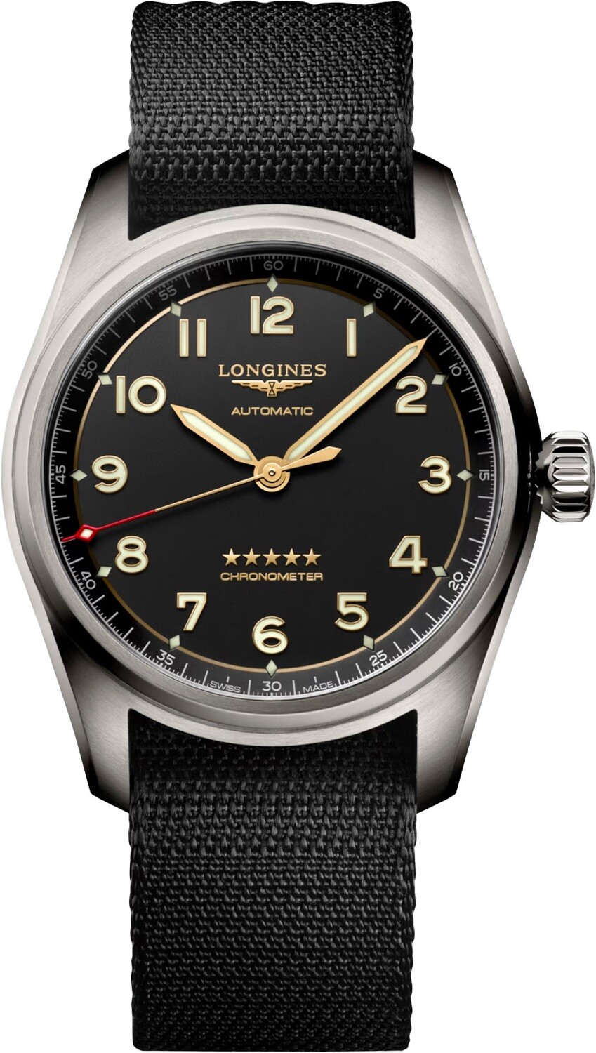 LONGINES SEIKO ジャンク　インビクタ Longines L3.810.1.53.2 Spirit Titanium on Strap - Exquisite Timepieces